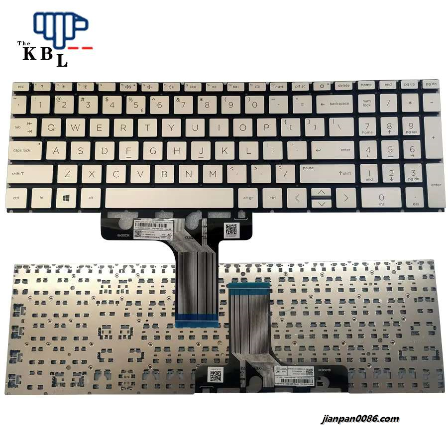 Picture of Original 12781 New USI Language For HP Pavilion 15-EG 15-EH Silver Laptop Keyboard HPM19N83U46442 24PTDH3382