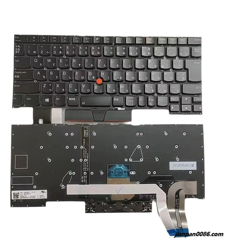 Picture of Oraginal New Japanese Language For Lenovo Thinkpad T490S Backlit Laptop Keyboard SG-96810-2VA SN8392BL SN20W5522AA A370
