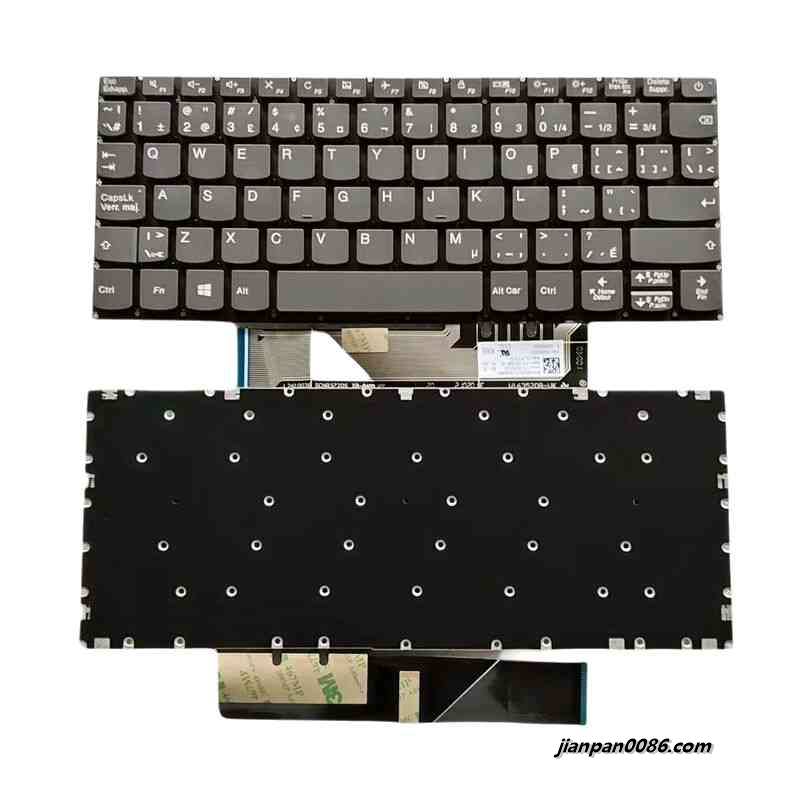 Picture of Original New Canada Language For Lenovo Ideapad 120S-11 Grey NoBacklight Laptop Keyboard V163520BK1-EF SN20N25251 10P TDH8328