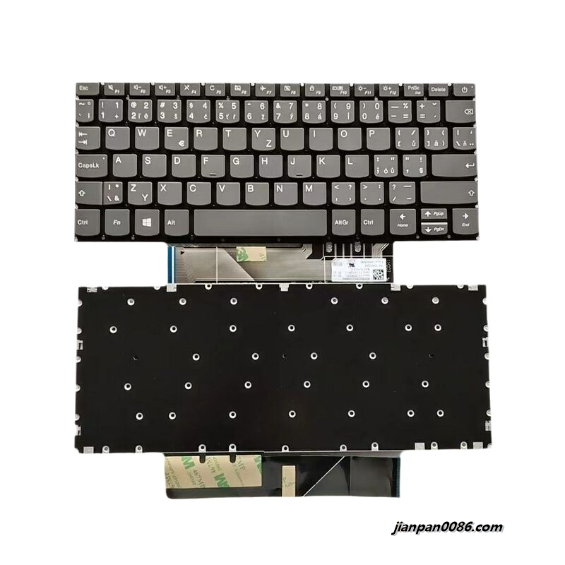 Picture of Original New Czech  Language For Lenovo Ideapad 120S-11 Grey NoBacklight Laptop Keyboard V163520BK1-CS SN20N25293 30PTDH8325