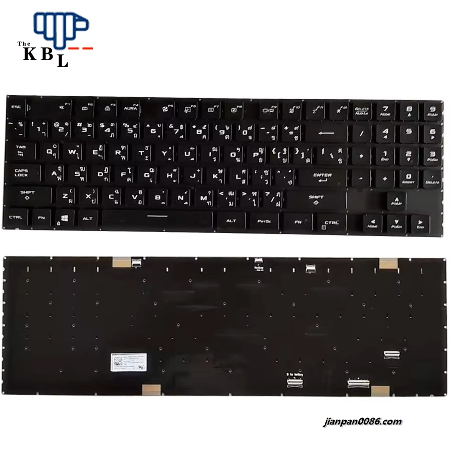 Picture of Original New Thailand Language For Asus G733Q 0KNR0-E630TA00 Black Laptop Keyboard SN5013 B SG-A1730-33A 40PTDH4958