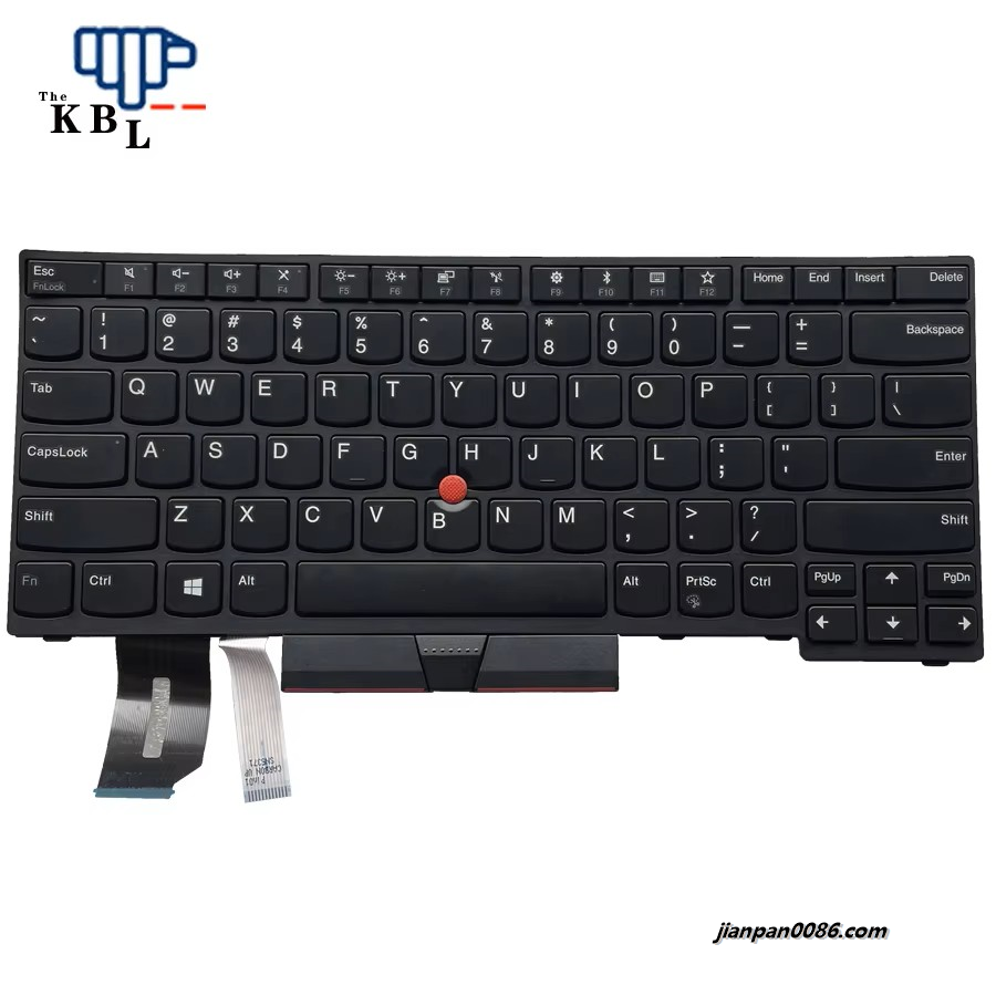 Picture of Original New US Language For Lenovo Thinkpad E480 E490 R480 R490 L490 Black Frame BK NoBacklit Laptop Keyboard SN20P32870 10PE559