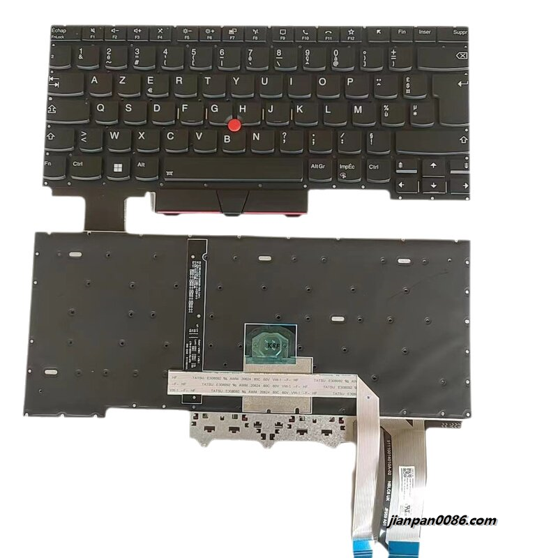 Picture of Original French Layout For Lenovo Thinkpad E14 R14 S3 Gen2 Backlit Laptop Keyboard 2H-BC8FRL70121 PK131HJ3B16 18377 721PTDH4789