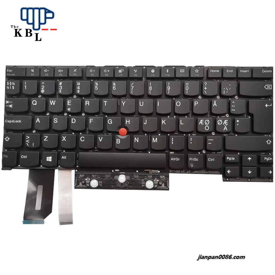 Picture of Oraginal New Norway NE Language For Lenovo Thinkpad T490S NoBacklit Laptop Keyboard V170820AK1 TDH2933