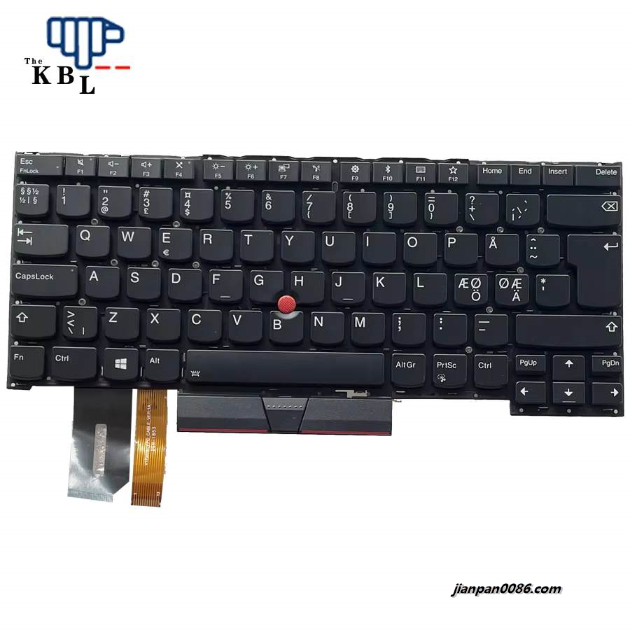 Picture of Oraginal New Norway NE Language For Lenovo Thinkpad T490S Backlit Laptop Keyboard SN20R66148 4PCSE539