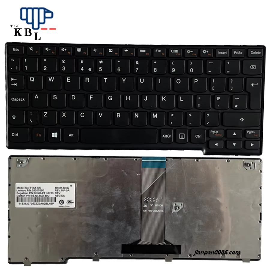 Picture of Oraginal New UK Language For Lenovo Ideapad S206 S100 S110 Black laptop keyboard PN25207050