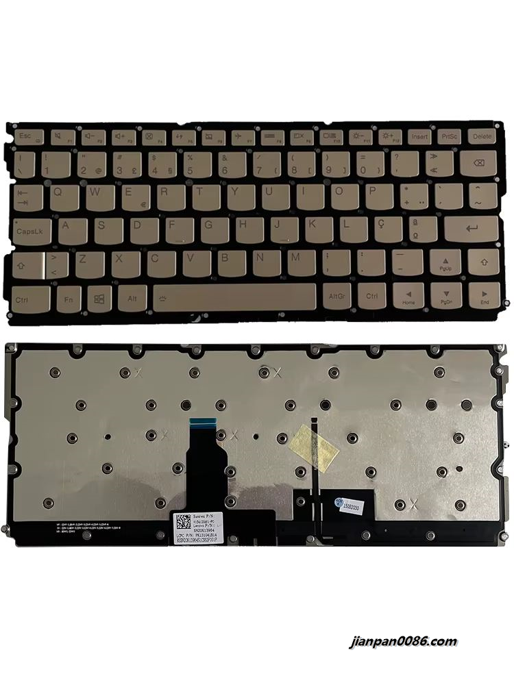 Picture of Oraginal New Portugal Language For Lenovo Yoga 900S Backlit Laptop Gold Keyboard PK131041B14 V154120AK1