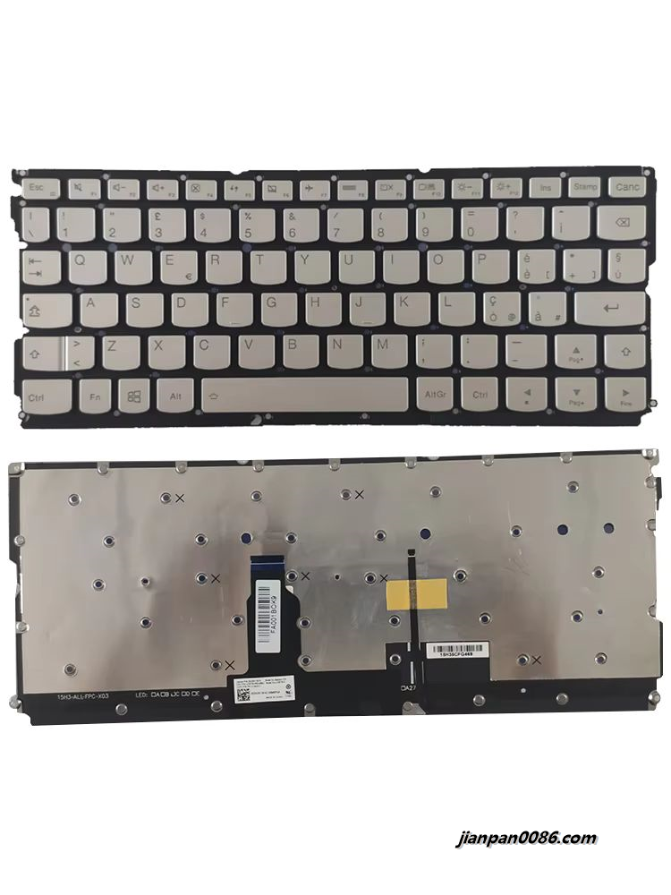 Picture of Oraginal New For Lenovo Yoga 900S Italy Language Backlit Laptop Silver Keyboard SN20K13974 PK131042A11