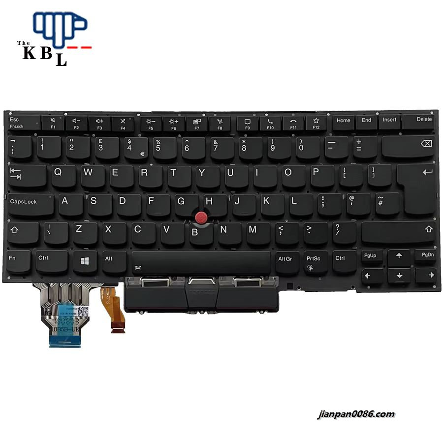 Picture of Oraginal New For Lenovo Thinkpad X1 Carbon 8th Gen 2020 UK Language Backlit Black (No Frame)Laptop Keyboard SN20W73893 13PE552