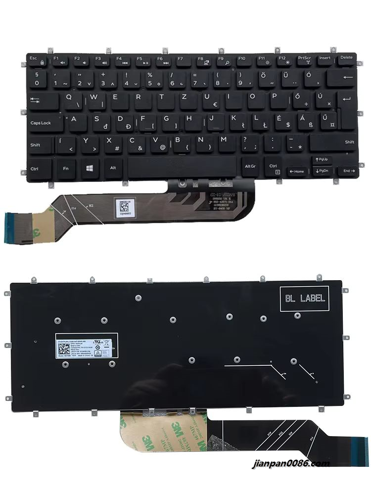 Picture of Oraginal New For Dell 7460 7466 7560 Hungary Language Black Laptop Keyboard 0KP4JM  PK131Q13A29 E473