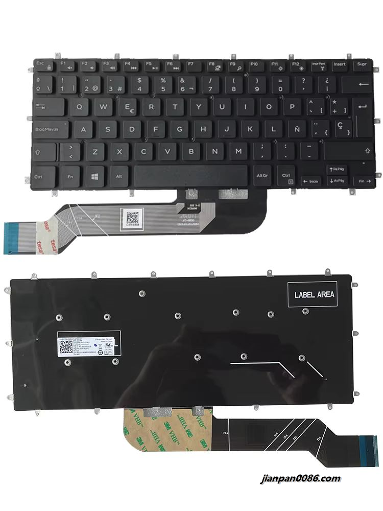 Picture of Oraginal New For Dell 7460 7466 7560 Spanish Language Black Laptop Keyboard 0DX7PR  PK131Q14A21 E480