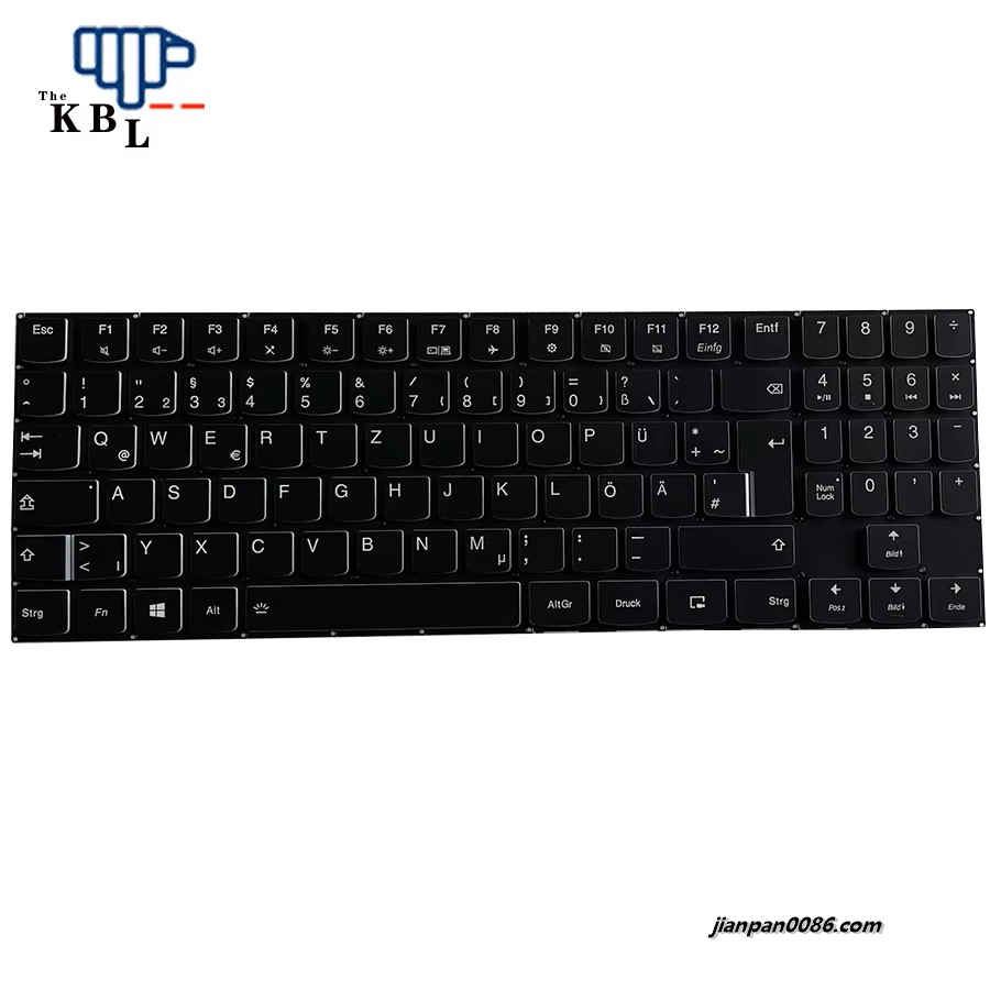Picture of Original New Germany Language For Lenovo Legion Y520 Y720 Backlit WHite  Laptop Keyboard SN20Q73387 2PE543