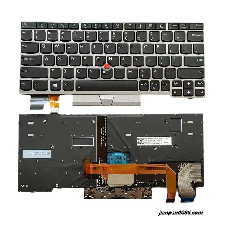 Picture of Original New US Layout For Lenovo Thinkpad X280 A285 X390 L13 Silver Backlight Laptop Keyboard SG-91550-3EA SN8383BL1 01YP955 17235 18PTDH9621
