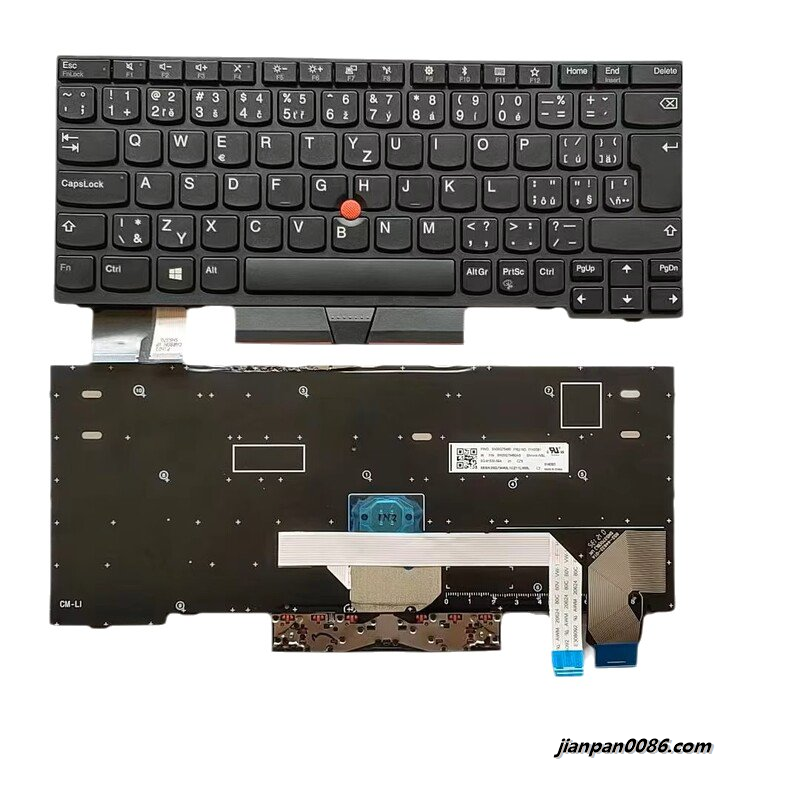 Picture of Original New Czech Layout For Lenovo Thinkpad X280 A285 X390 L13 NoBacklight Laptop Keyboard SG-91530-59A FRU NO.01HX581 SN8383 TDH9716 17209 13PTDH9716