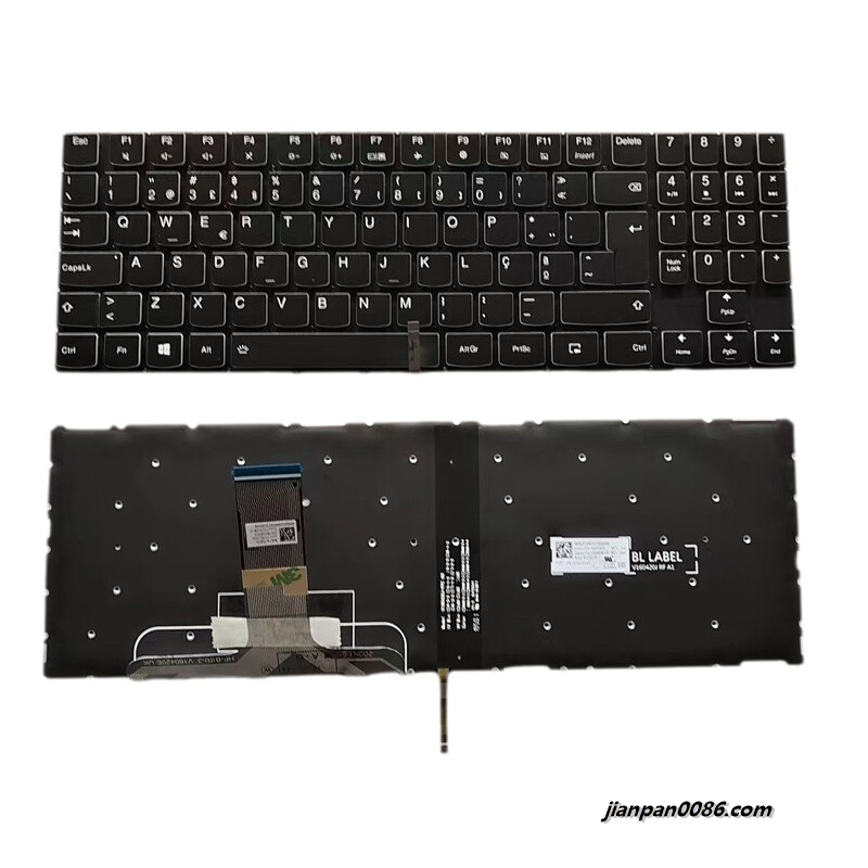 Picture of Original New PO PA Layout For Lenovo Legion Y520 Y720 Backlight Laptop Keyboard PK131DG1A15 PN:LCM16F86P0J686P TDH5279