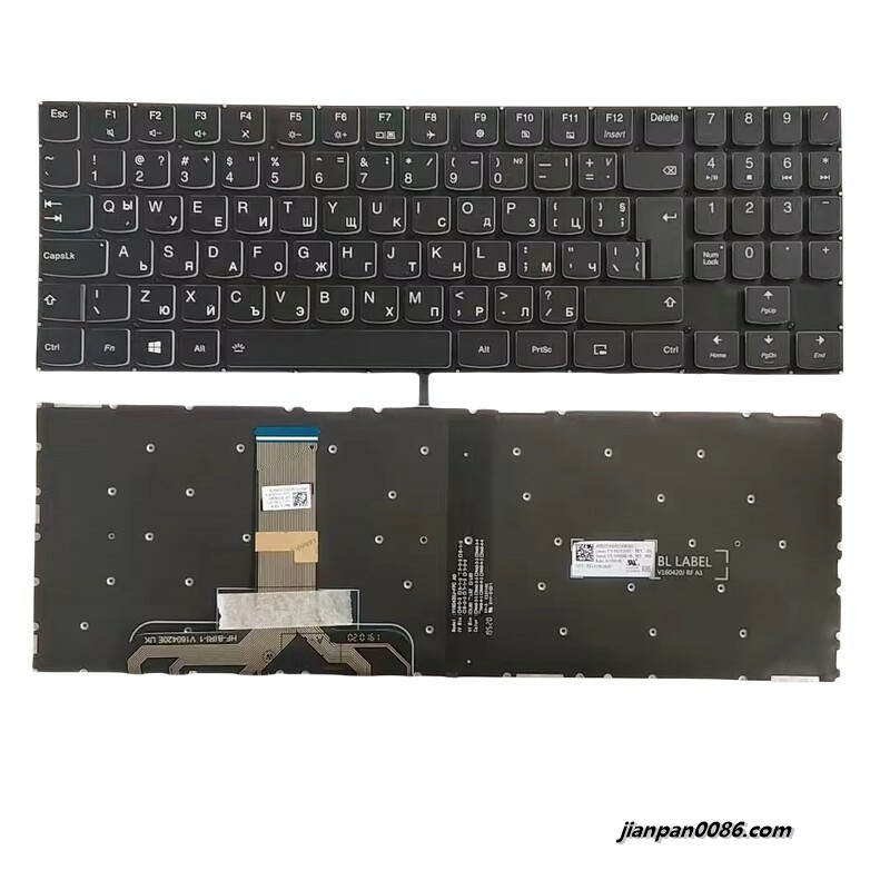 Picture of Original New BG Layout For Lenovo Legion Y520 Y720 Black Backlight Laptop Keyboard PK131DG3A26 V160420NK1-BG 16854 14PTDH5502