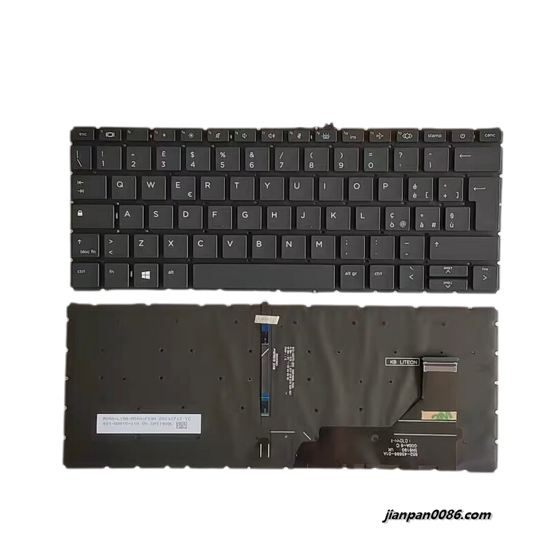 Picture of Original New Italy Language For HP 830 G7 Black Baklit Laptop Keyboard SG-A2110-2IA SN9190BL 2P