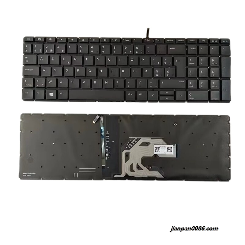 Picture of Original New Belgium Layout For HP 450 G6 Backlit Black Laptop Keyboard 2H-BBUBEQ14311 18950 A503