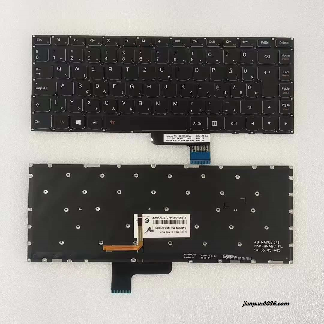 Picture of Original New Hungry Language For Lenovo YOGA 2 13 (Not Fit YOGA 2 Pro)  Backlit Laptop Keyboard ST1HB PK130YC3A22 8PE126
