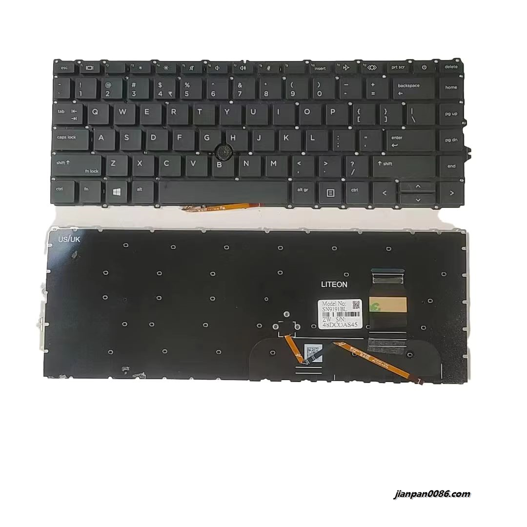 Picture of Original New USI Indian Language For HP 450 G7 Black NOBacklight Laptop Keyboard SG-2130-3EA 5PA564 19418