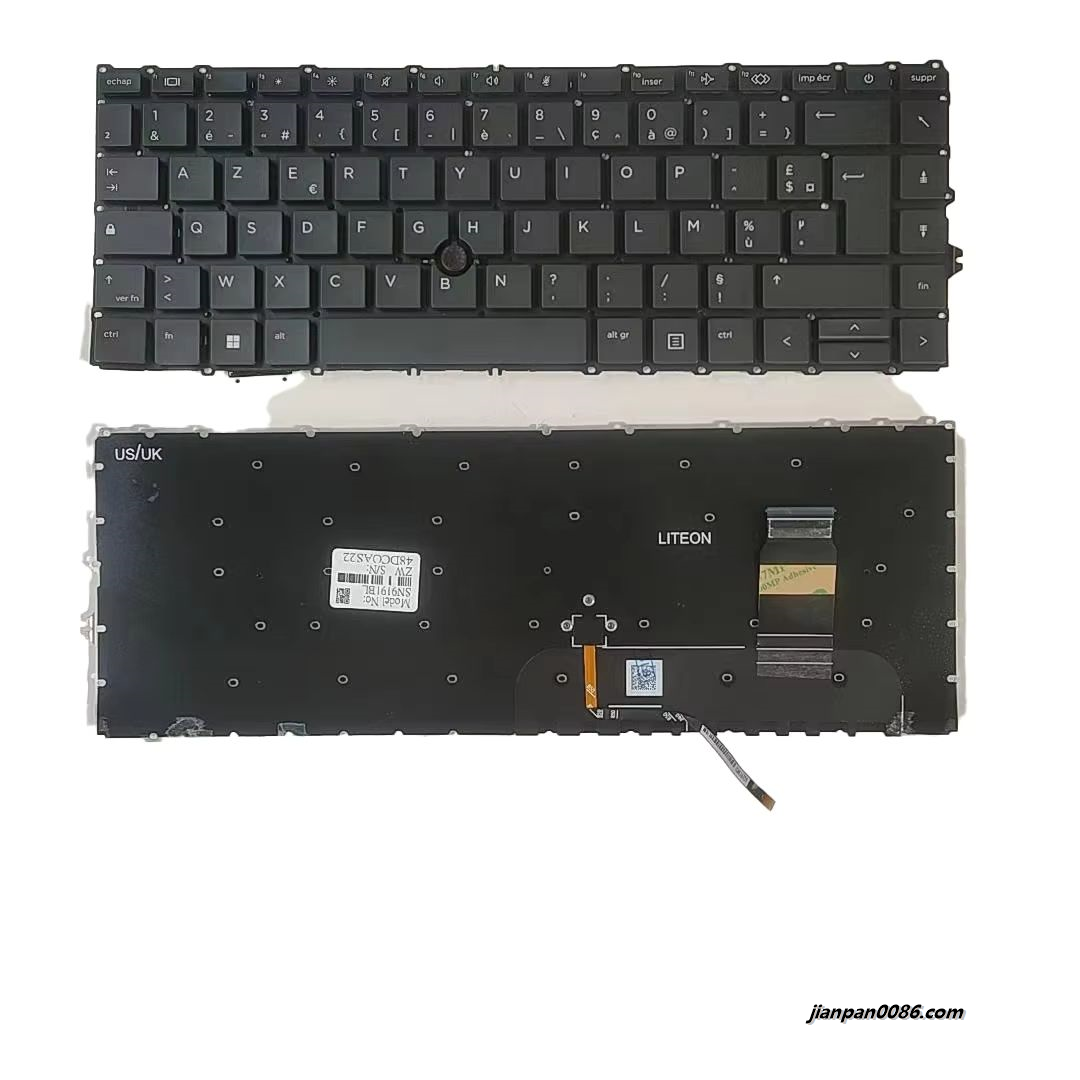 Picture of Original New French Language For HP 450 G7 Black NOBacklight Laptop Keyboard SG-2130-2FA SN91911 7PA564 19422
