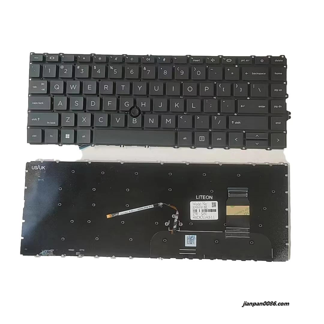 Picture of Original New US Language For HP 450 G7 Black NOBacklight Laptop Keyboard SG-2130-XUA 24PA564 19417
