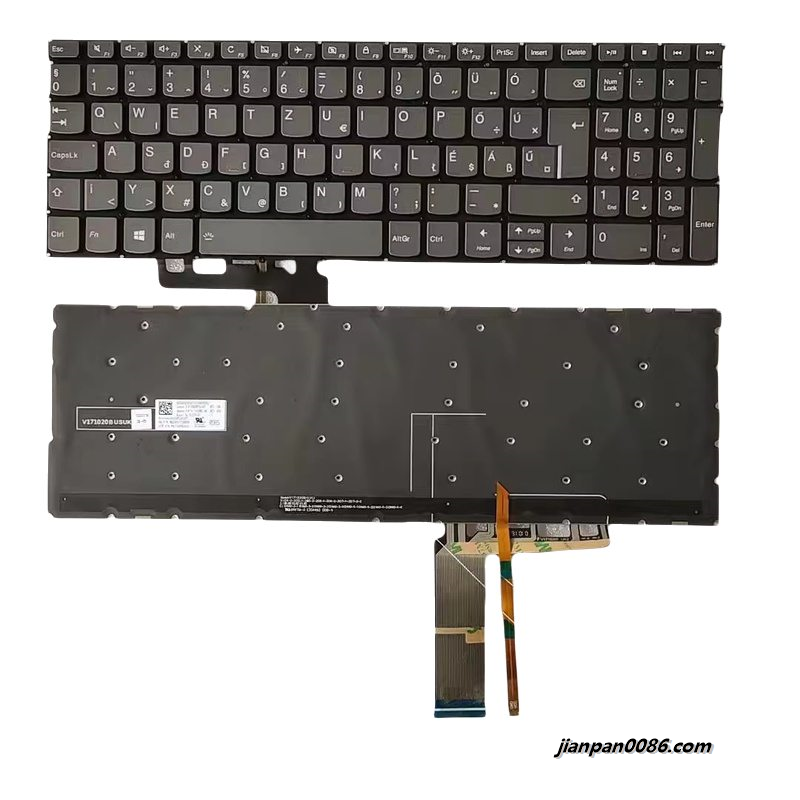 Picture of Original New Hungry Layout For Lenovo C740-15 Laptop Grey Backlight Keyboard V171020BK1-HG PK131FH2A21 16930 49PTDH5399