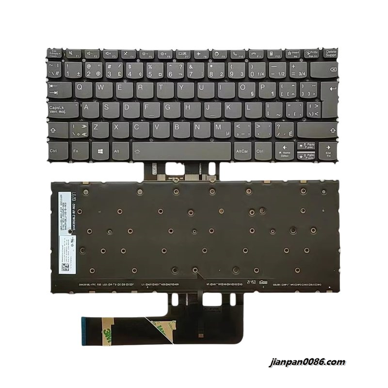 Picture of Original New Canada Language For Lenovo Thinkbook 13S K3-ACN Backlit Grey Laptop Keyboard SG-A2000-87A SN4391BL SN20Z38232 17199 24PTDH9706