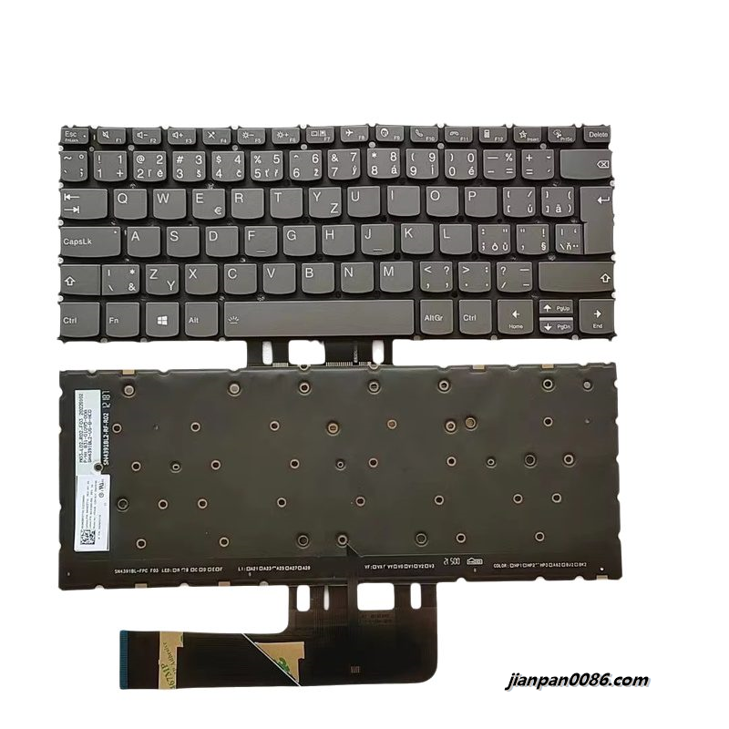 Picture of Original New CZECH Language For Lenovo Thinkbook 13S K3-ACN Backlit Grey Laptop Keyboard SG-A2000-59A  SN4391BL  PN:SN20Z37710 17195 30PTDH9702