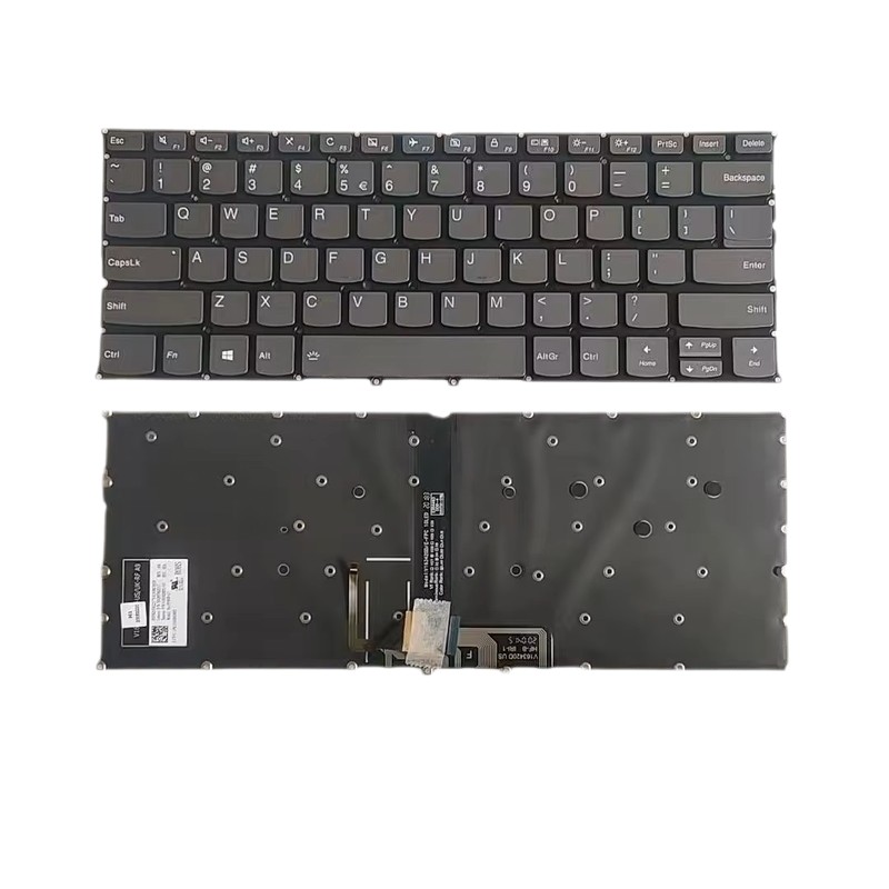Picture of Original New UI Language For Lenovo Yoga 940-13 Grey Backlight Laptop Keyboard PK131ED1A02 V163420DS1-UI 16729 7PTDH8270