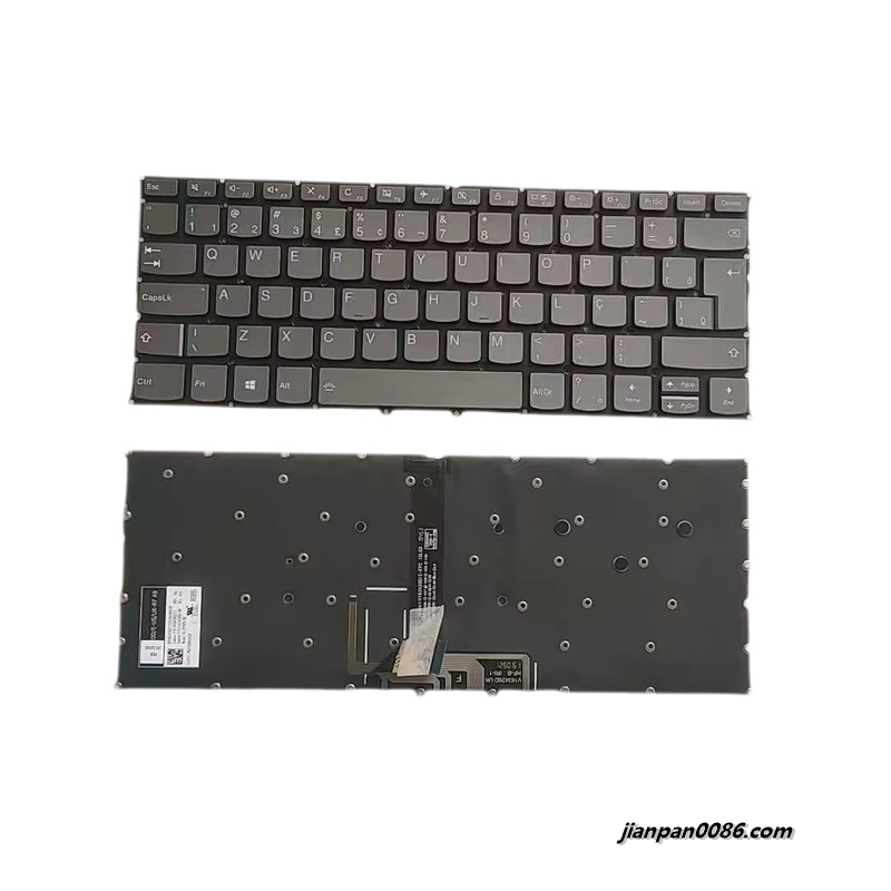 Picture of Original New Brazil Language For HP Lenovo Yoga 940-13 Grey Backlight Laptop Keyboard PK131ED1A28 V163420DK1-BR 16724 