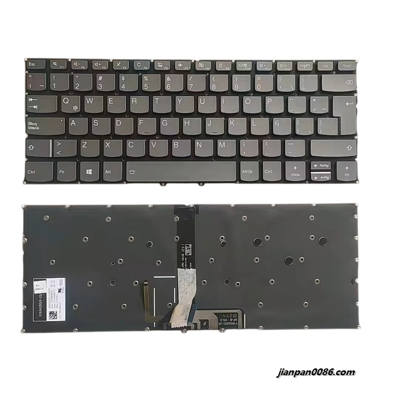 Picture of Original New Latin Language For Lenovo Yoga 940-13 Grey Laptop Keyboard PK131ED1A14 V163420DK1-LA 16719 109PTDH8260