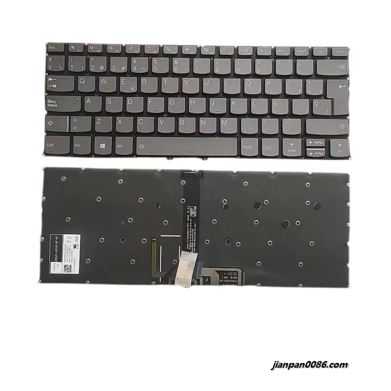 Picture of Original New Spanish Language For Lenovo Yoga 940-13 Grey Laptop Keyboard PK131ED1A12 V163420DK1-SP TDH8258