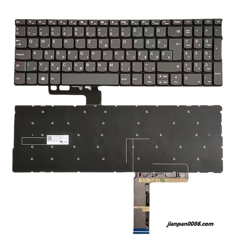 Picture of Original New Hungry Layout For Lenovo C740-15 Laptop Grey NoBacklight Keyboard V171020AAK-HG 16909 15PTDH5381