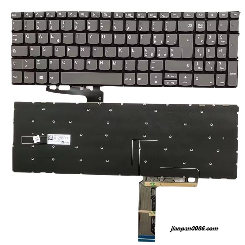 Picture of Original New Italy Layout For Lenovo C740-15 Laptop Grey NoBacklight Keyboard V171020AK2-IT 16923 25PTDH5392