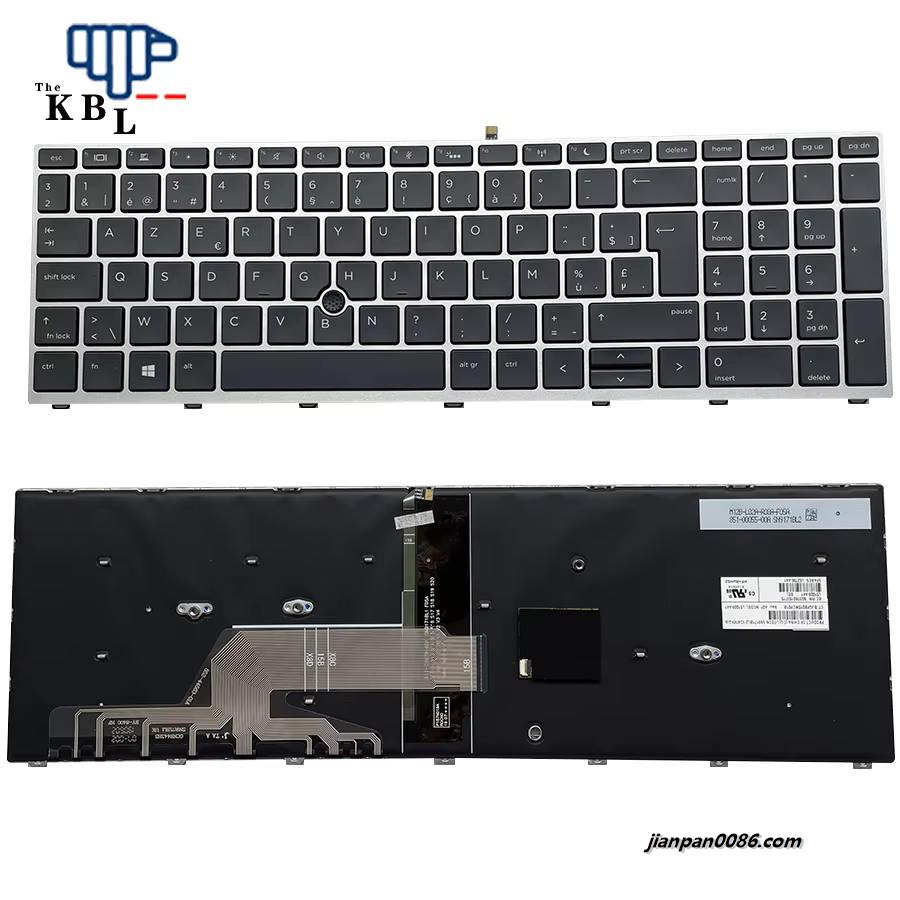 Picture of Original New Belgium Language For HP Probook 450 G5 455 G5 470 G5 Black Backlight Laptop Keyboard WIth Point Stick SG-87850-2JA