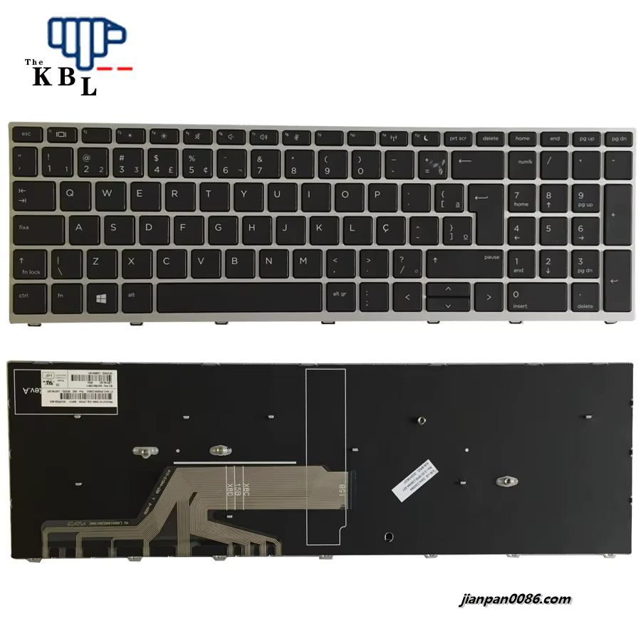 Picture of Original New Brazil Language For HP Probook 450 G5 455 G5 470 G5 Black NoBacklight Laptop Keyboard  SG-87820-40A 40PE706