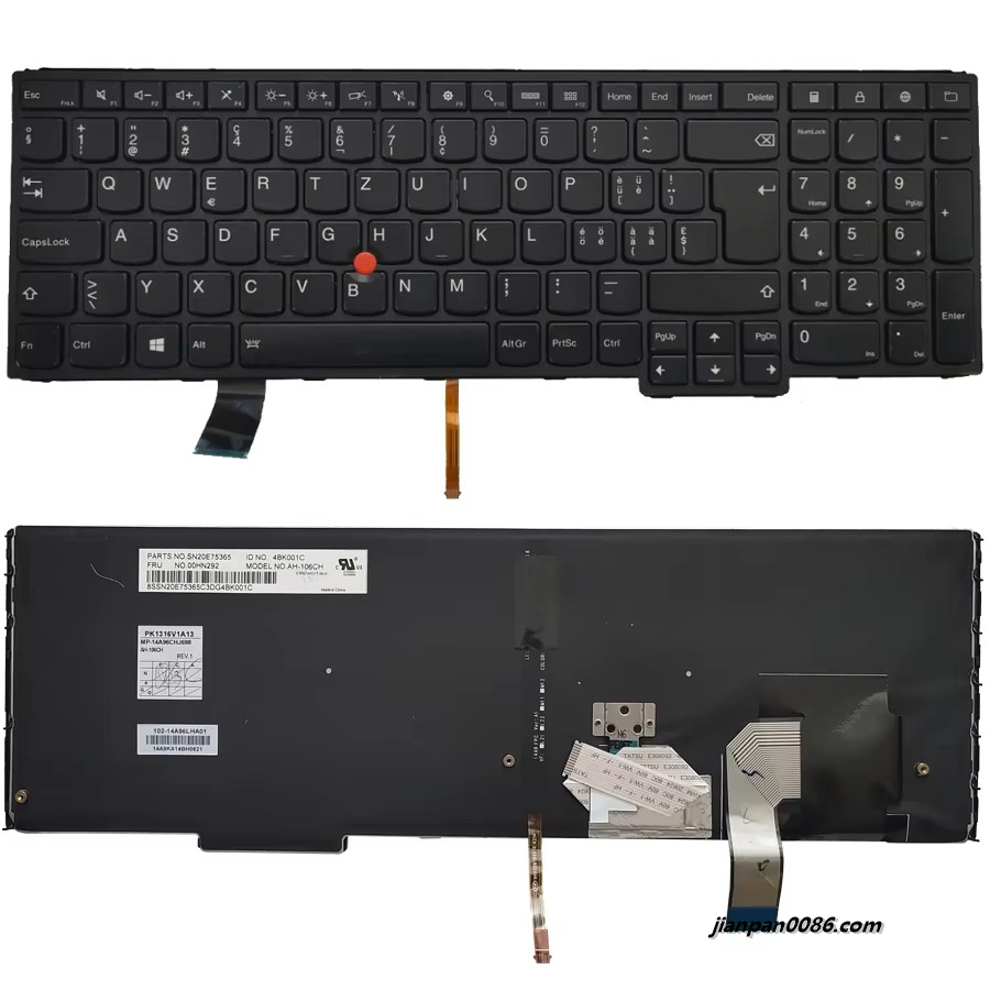 Picture of Original New Swiss Language For IBM Thinkpad YOGA 15 Black Backlight With Point Stick Laptop Keyboard PK1316V1A13  TDH3540 2P8989