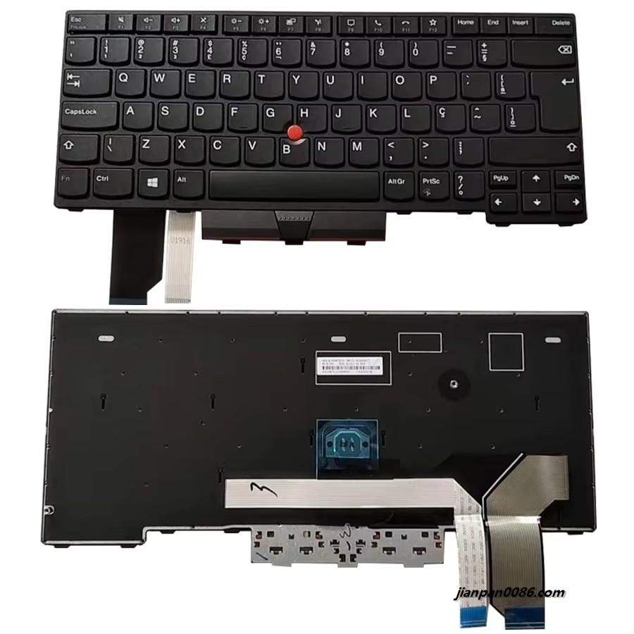 Picture of Original New Brazil Language For IBM Thinkpad L14 Black NoBacklight With Point Stick Laptop V191620AK1-BR PK131H43A25 SN20W67512-E1 30P TDH5957
