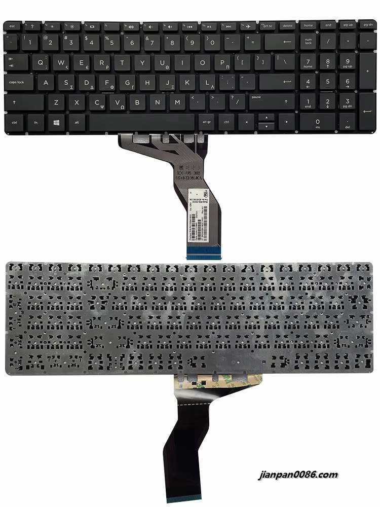 Picture of Original New Greece Language For HP Pavilion 15-BS 15-BW 15-CC Black Laptop Keyboard PK132041E02 1PE644