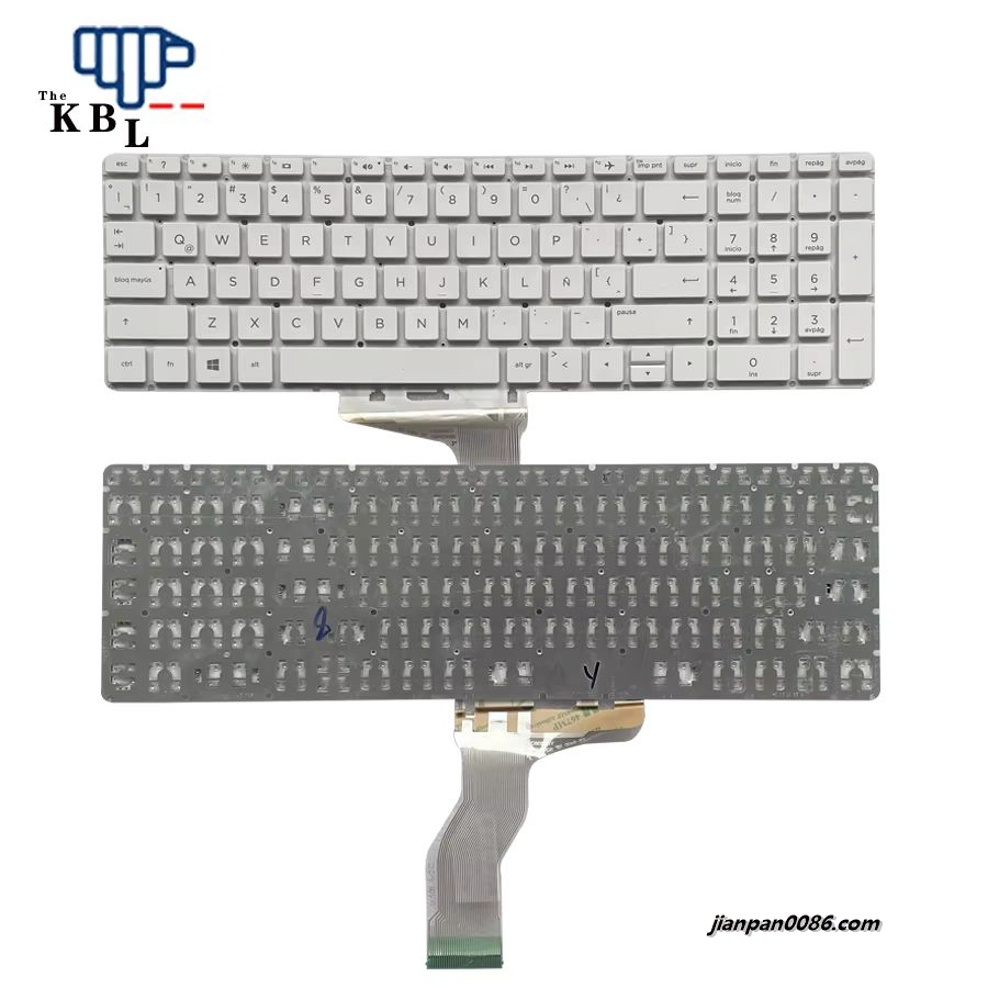 Picture of Original New Latin Language For HP Pavilion 15-BS 15-BW 15-CC White Laptop Keyboard PK132045C23 PNV162602FS1 8PE640