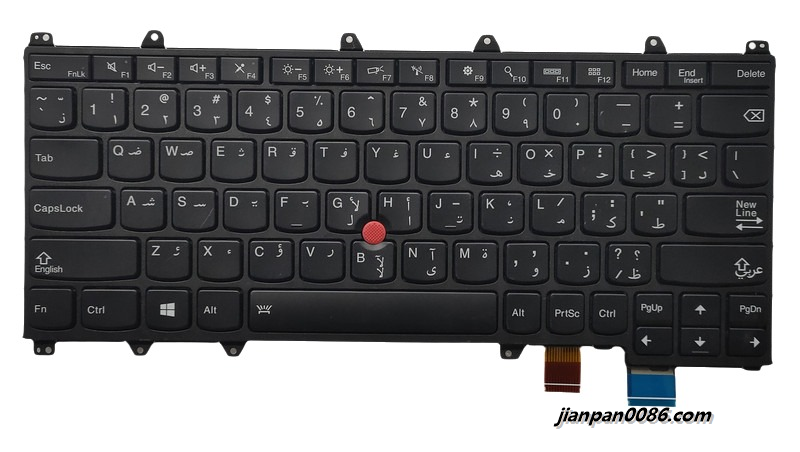 Picture of Original New Arabic Language For Lenovo Thinkpad Yoga 260 Backlit Laptop Keyboard PK131EY1A03  TDH1242