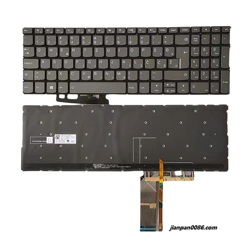 Picture of Original New SA SL YU Layout For Lenovo C740-15 Laptop Grey Backlight Keyboard V171020BK1-SV PK131FH2A24 16810 15PTDH5405