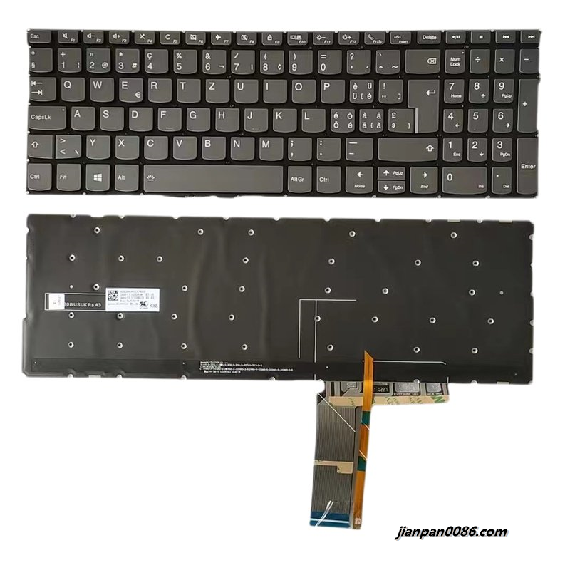 Picture of Original New Swiss Layout For Lenovo C740-15 Laptop Grey Backlight Keyboard V171020BK2-SW SN20U97881 16808 42PTDH5403