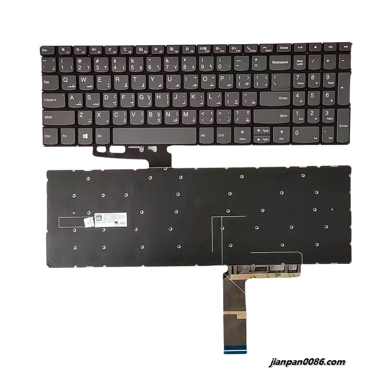 Picture of Original New Arabic Layout For Lenovo C740-15 Laptop Grey NoBacklight Keyboard V171020AS2-AR 16829 9PTDH5418