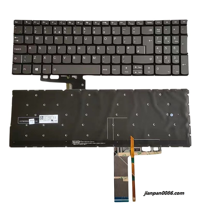 Picture of Original New UK Layout For Lenovo C740-15 Laptop Grey Backlight Keyboard Original New UK Layout For Lenovo C740-15 Laptop Grey Backlight Keyboard LCM17G56GBJ686C TDH8583