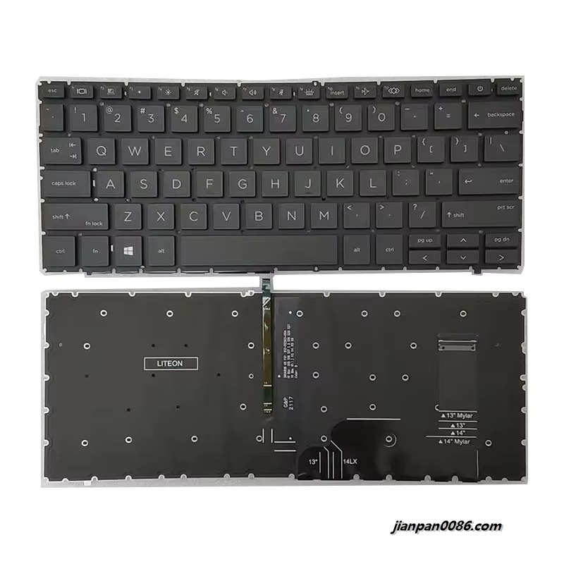 Picture of Original New US Language For HP Elitebook 840 845 745 G7 G8 zbook14 G7 G8 No Pointstick Laptop Keyboard SG-A2140-2BA SN191BL