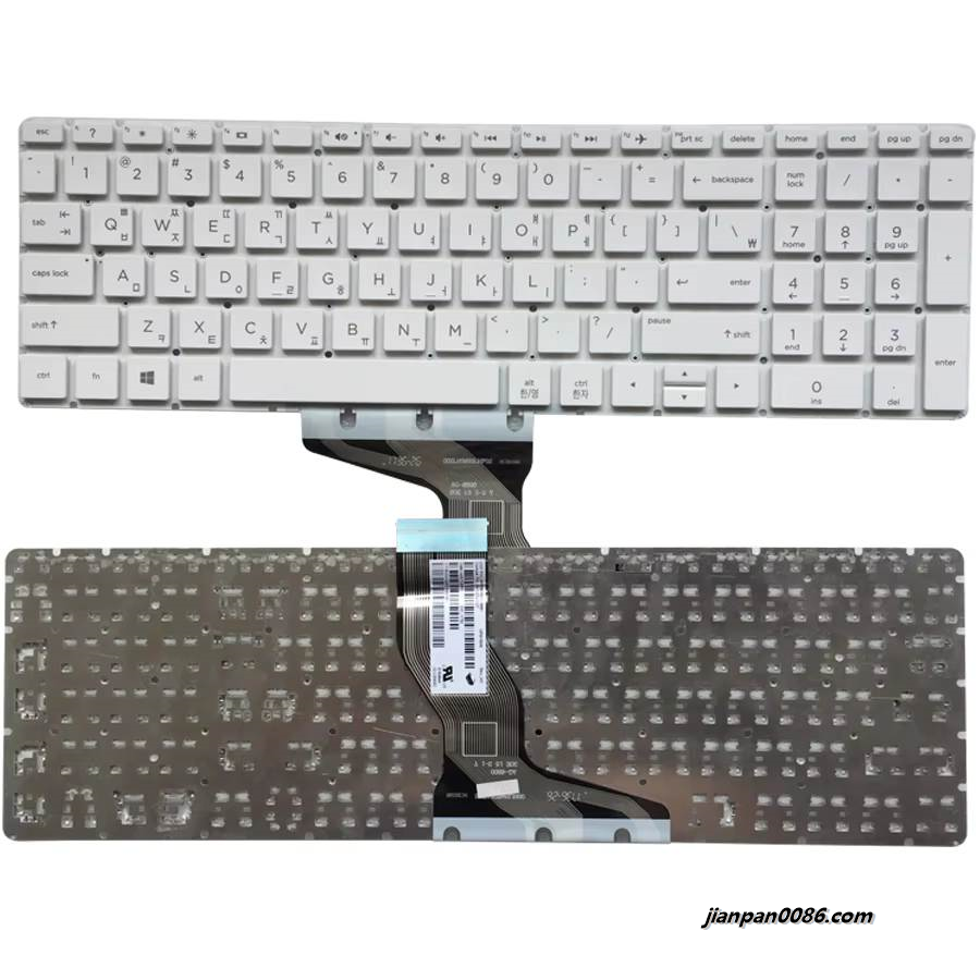 Picture of Original New Korea Language For HP 15-BS White Laptop Keyboard PK132043C07 P/N:HPM16M63K0-6981 3PE645