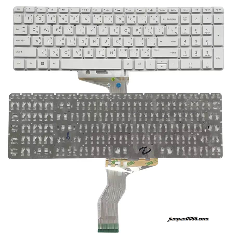 Picture of Original New Thailand Language For HP 15-BS White Laptop Keyboard PK132045C06 PNV162602FS1 32PE640