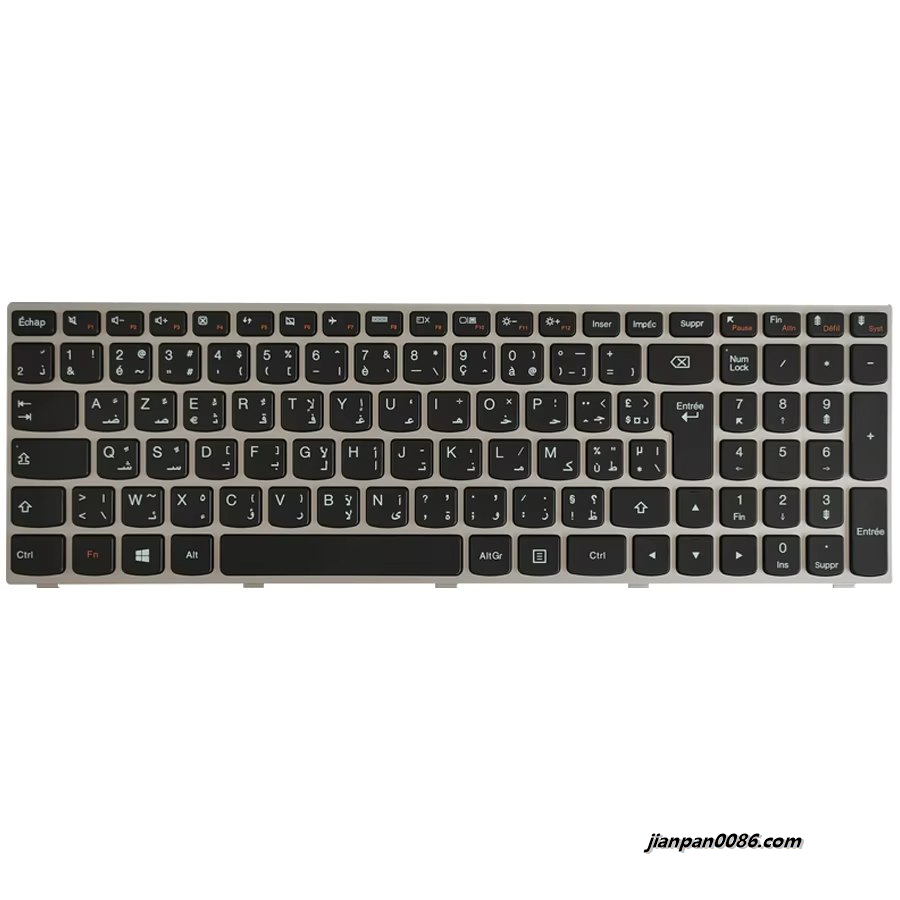 Picture of Original New FrenchArabic Layout AZERTY For Lenovo G50 Laptop Keyboard SN20G90519 PK130T2B30 1P6381